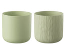 Flowerpot Gen Ceramic Pistache Xxl Assortment Of 2 - Majorr