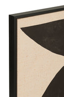 Frame Shapes Ethnic Wood/Canvas Brown/Black - Majorr