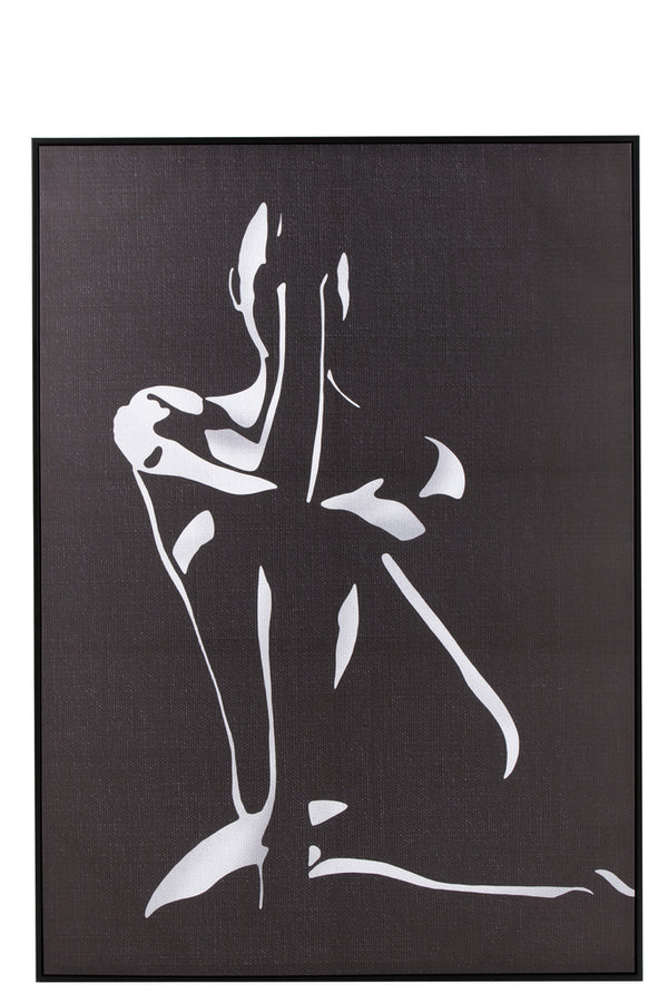 Frame Woman Canvas/Wood White/Black - Majorr
