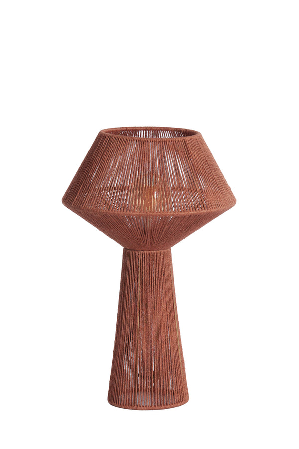 Table lamp 30x47 cm FUGIA jute brick red - Majorr