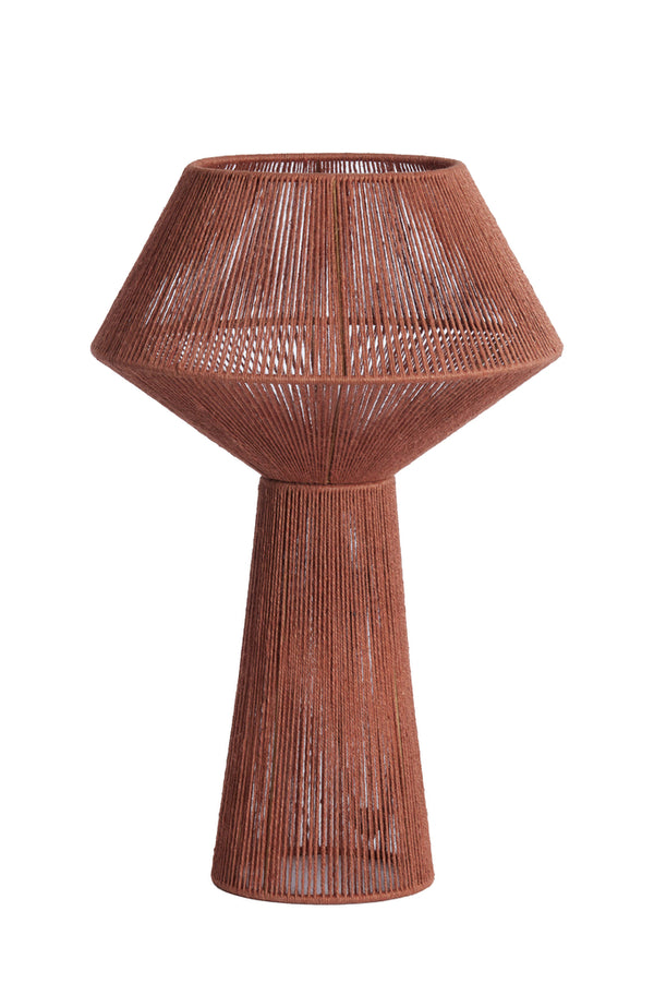 Table lamp 36x57 cm FUGIA jute brick red - Majorr