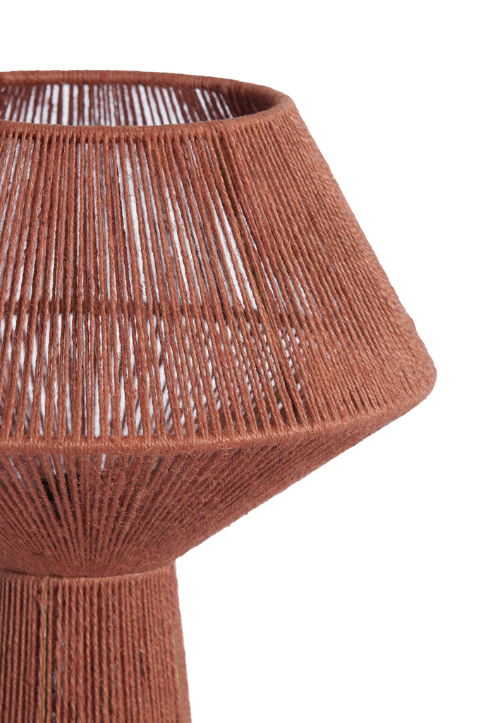 Table lamp 36x57 cm FUGIA jute brick red - Majorr