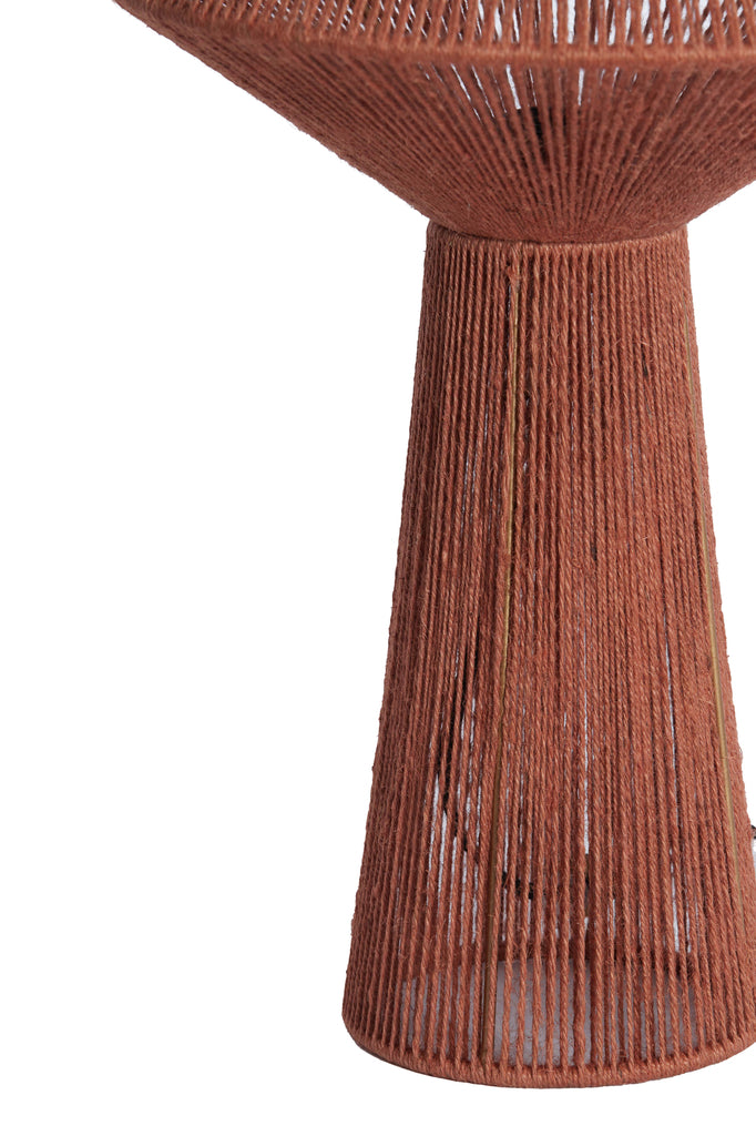 Table lamp 36x57 cm FUGIA jute brick red - Majorr