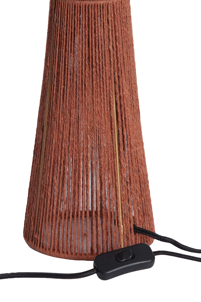 Table lamp 36x57 cm FUGIA jute brick red - Majorr