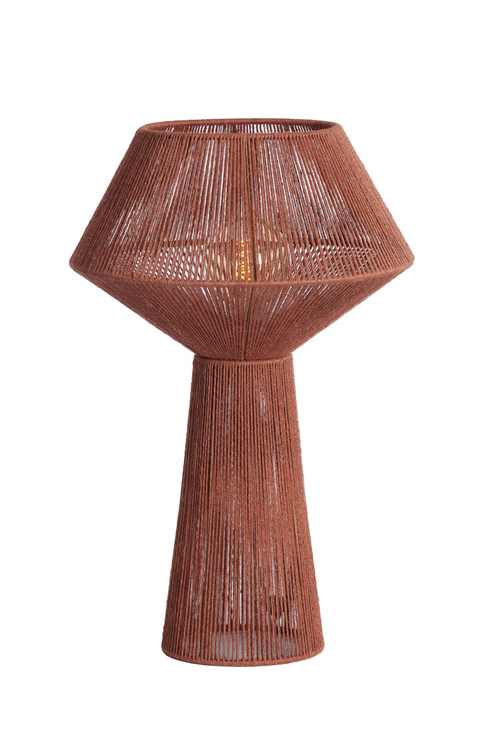 Table lamp 36x57 cm FUGIA jute brick red - Majorr