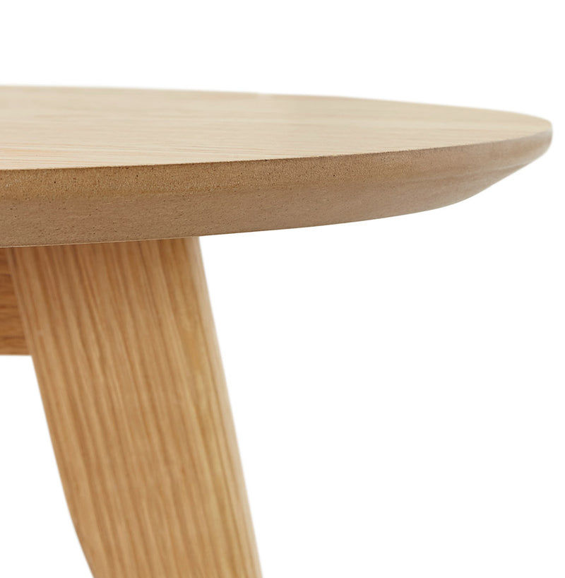 Ronde mimiset 'GABY' van naturel hout - Majorr