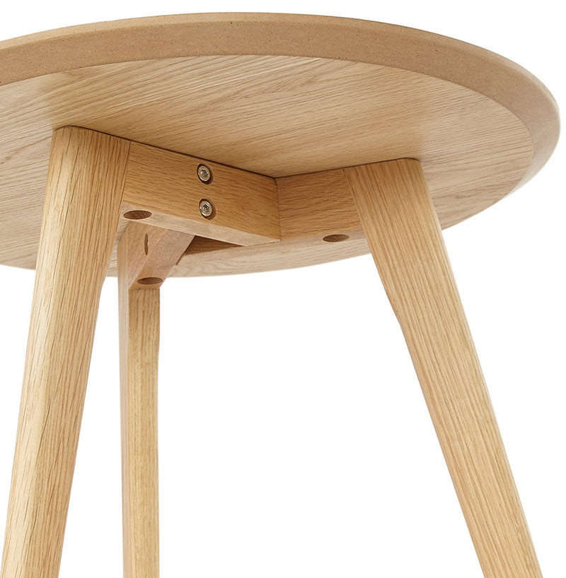 Ronde mimiset 'GABY' van naturel hout - Majorr