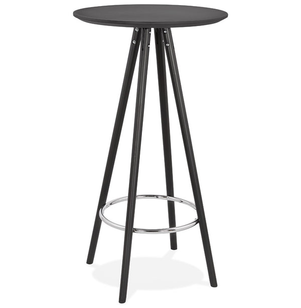 Hoge design tafel / Statafel 'GALA' in zwart hout - Majorr