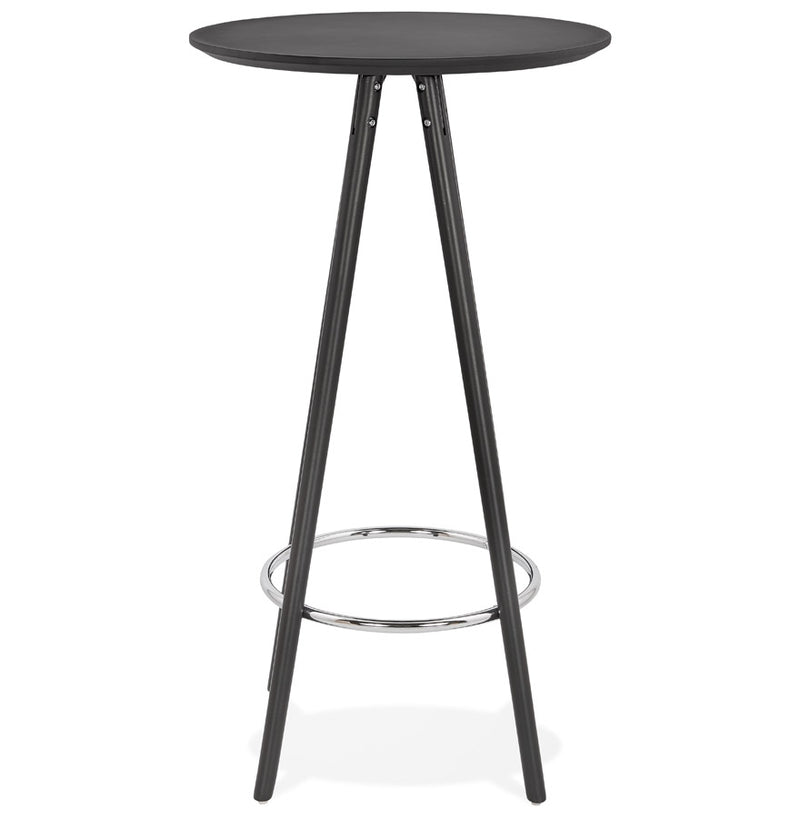 Hoge design tafel / Statafel 'GALA' in zwart hout - Majorr