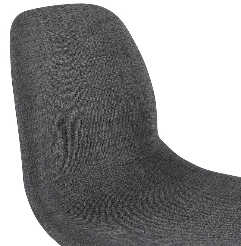 Design barkruk 'GALACTIK' van donkergrijze stof Scandinavische stijl - Majorr