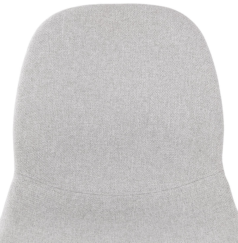 Design barkruk 'GALACTIK' in lichtgrijze stof en Scandinavische stijl - Majorr