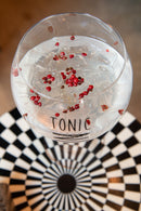 Giftbox 4 Gin Glasses Glass Transparent/Black - Majorr