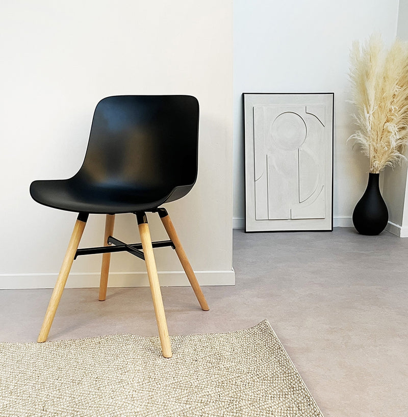 Zwarte design stoel 'GLADYS' - Majorr