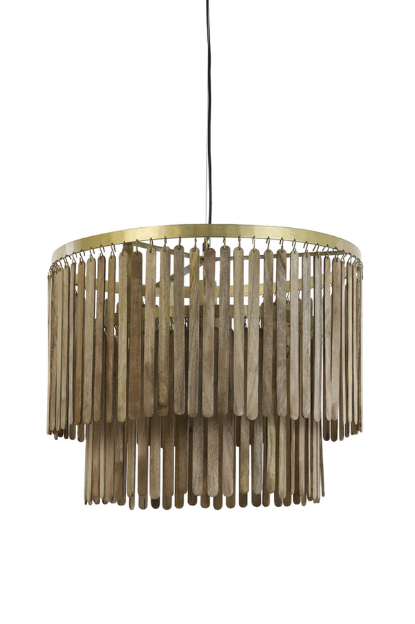 Hanging lamp Gularo - Dark brown - Ø60cm