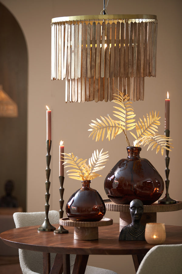 Hanglamp Gularo - Donkerbruin - Ø60cm - Majorr