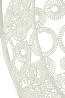 Hanging Chair+Cushions Bula Metal/Reed White - Majorr