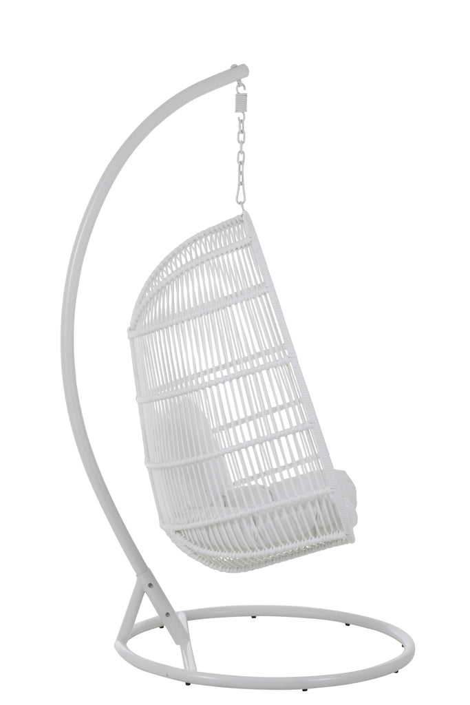 Hanging Chair Oval Steel White - Majorr