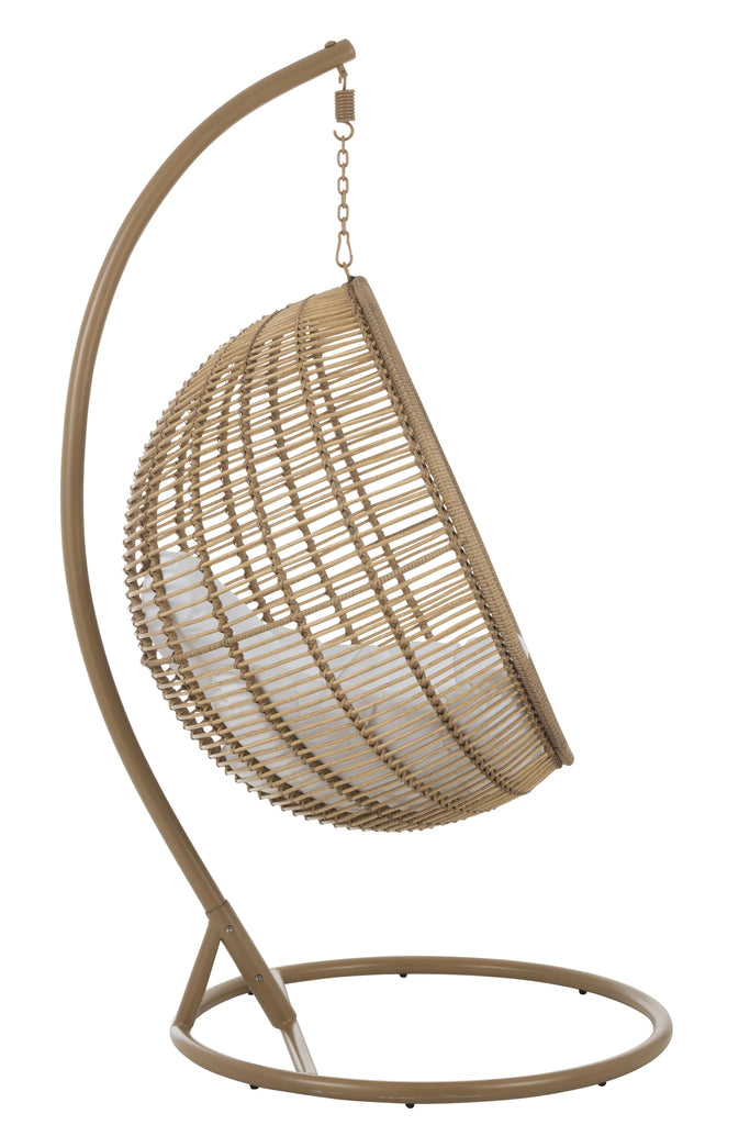 Hanging Chair Round Steel Natural - Majorr