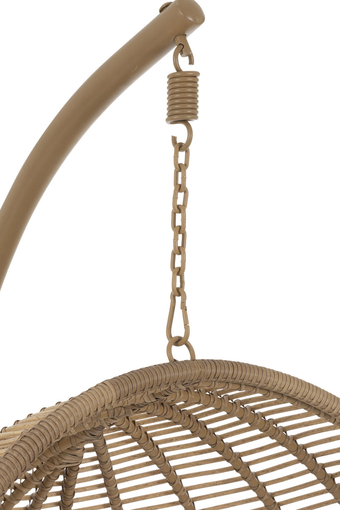 Hanging Chair Round Steel Natural - Majorr