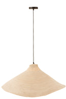 Hanging Lamp Cone Seagrass White - Majorr