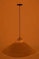 Hanging Lamp Cone Seagrass White - Majorr