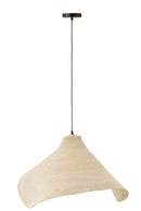 Hanging Lamp Cone Seagrass White - Majorr