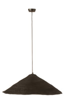 Hanging Lamp Hat Moonj Grass Black Large - Majorr