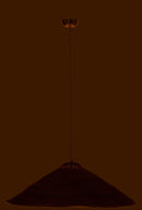 Hanging Lamp Hat Moonj Grass Black Large - Majorr