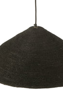 Hanging Lamp Hat Moonj Grass Black Small - Majorr