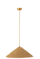 Hanging Lamp Hat Moonj Grass Natural Small - Majorr