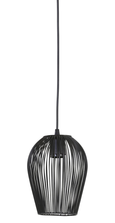 Hanging lamp 16x20 cm ABBY matt black - Majorr