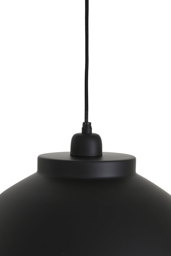 Hanging lamp 45x32 cm KYLIE black-nickel - Majorr