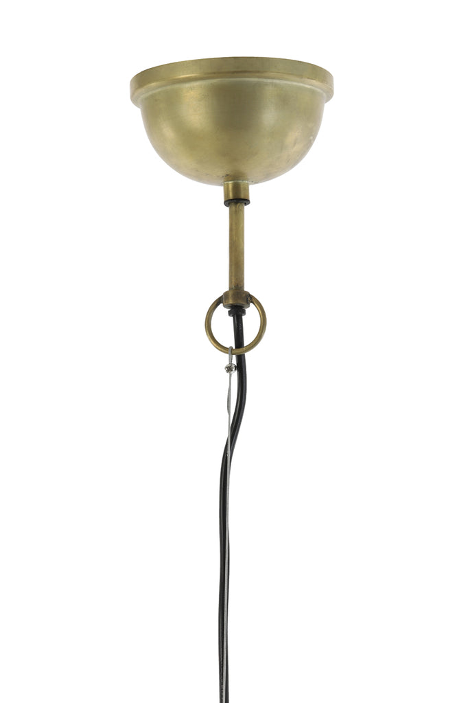 Hanging lamp Ø45x43 cm GULARO wood dark brown - Majorr