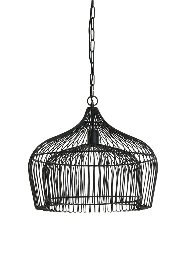 Hanging lamp 58x47 cm KRISTEL matt black - Majorr