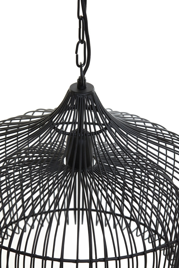 Hanging lamp 58x47 cm KRISTEL matt black - Majorr