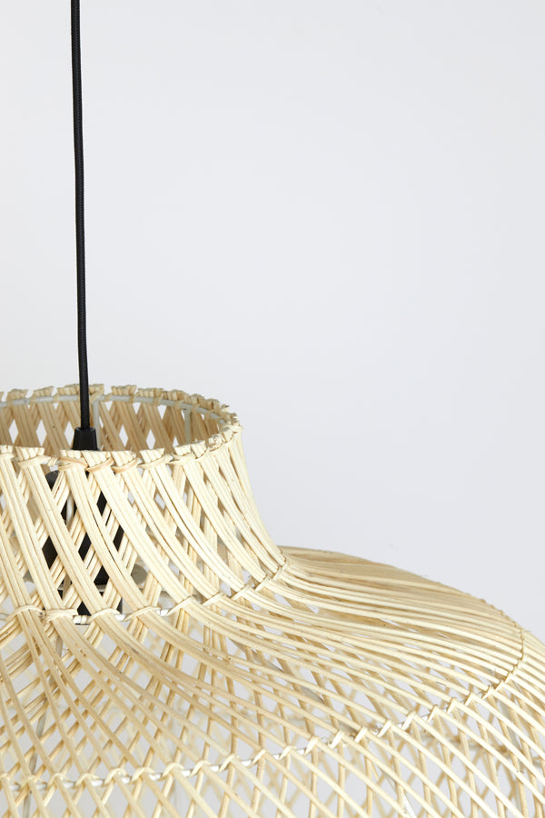 Hanging lamp Ã˜60x43 cm CHARITA rattan natural