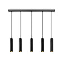 LABEL51 Hanglamp Ferroli - Zwart - Metaal - 5-lichts - Majorr