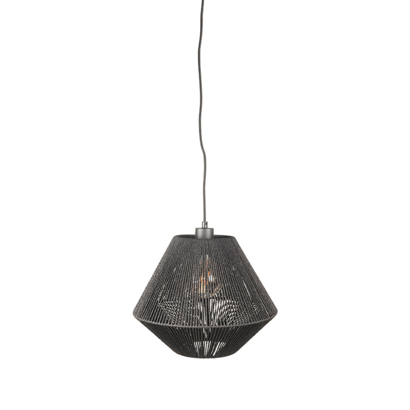 LABEL51 Hanglamp Ibiza - Zwart - Jute - 1-Lichts - Majorr