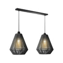 LABEL51 Hanglamp Ibiza - Zwart - Jute - 2-Lichts - Majorr