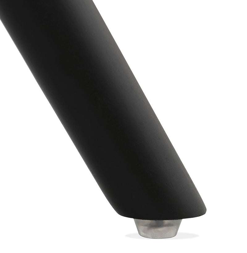 Comfortabele stoel 'HARRY' in bruine microfiber en zwarte poten - Majorr