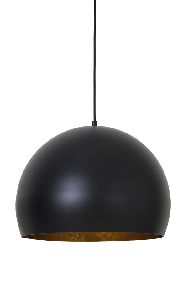 Hanging lamp 45x32,5 cm JAICEY matt black-gold - Majorr