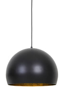 Hanging lamp 56x40 cm JAICEY matt black-gold - Majorr