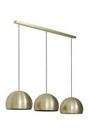 Hanging lamp 3L 120x33x25 cm JAICEY matt gold - Majorr