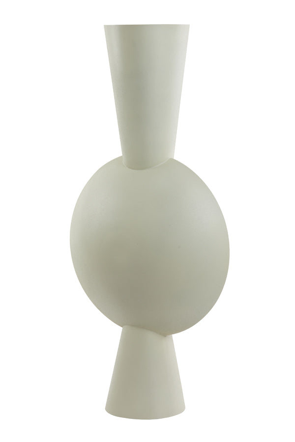 Vase deco 47x26x100 cm KAVANDU light grey - Majorr