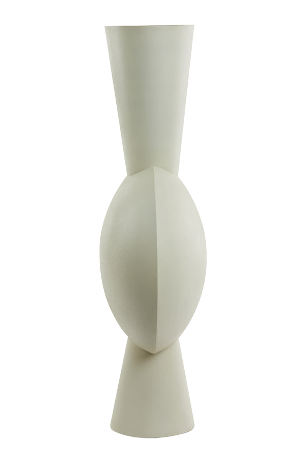 Vase deco 47x26x100 cm KAVANDU light grey - Majorr