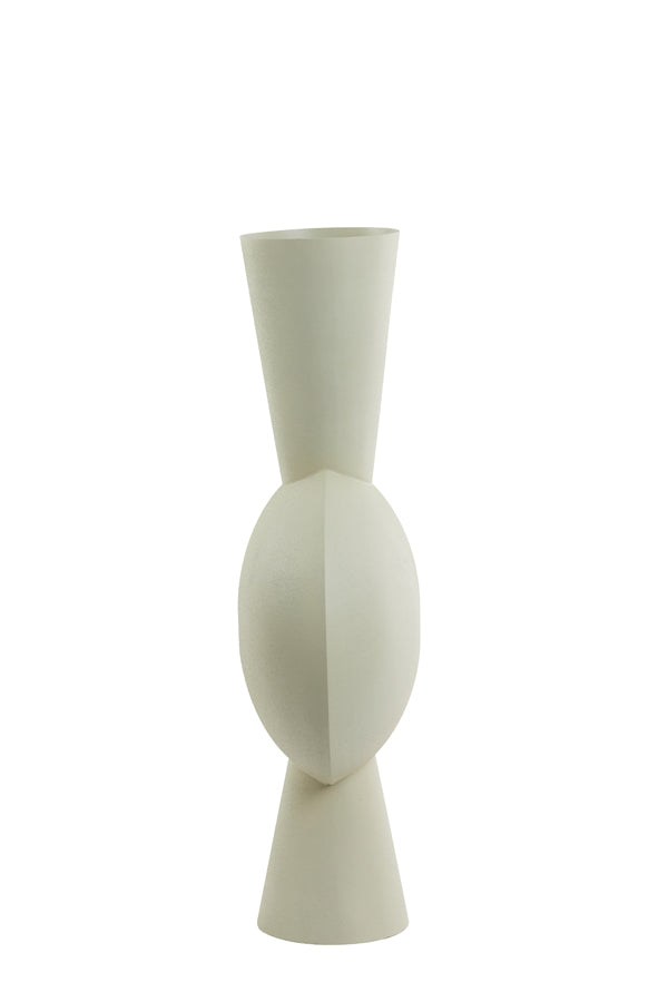 Vase deco 37,5x22x81 cm KAVANDU light grey - Majorr