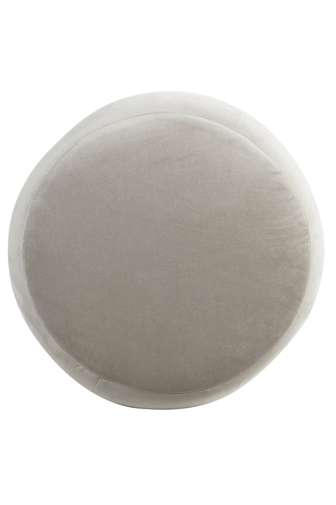 Pouf 40x45 cm KIMI velvet light grey+gold - Majorr