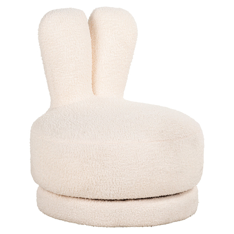 Kinderstoel Bunny white teddy (Teddy 14 White) - Majorr