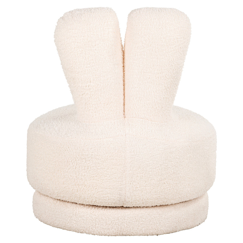 Kinderstoel Bunny white teddy (Teddy 14 White) - Majorr