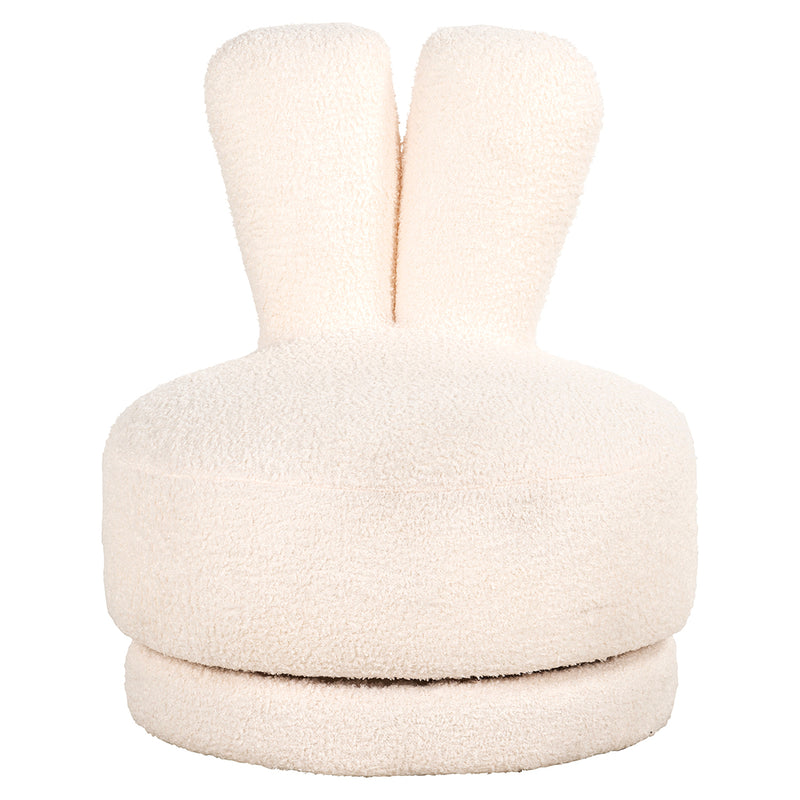 Kinderstoel Bunny white teddy (Teddy 14 White) - Majorr